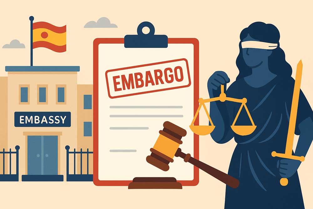 Embajada que se defiende